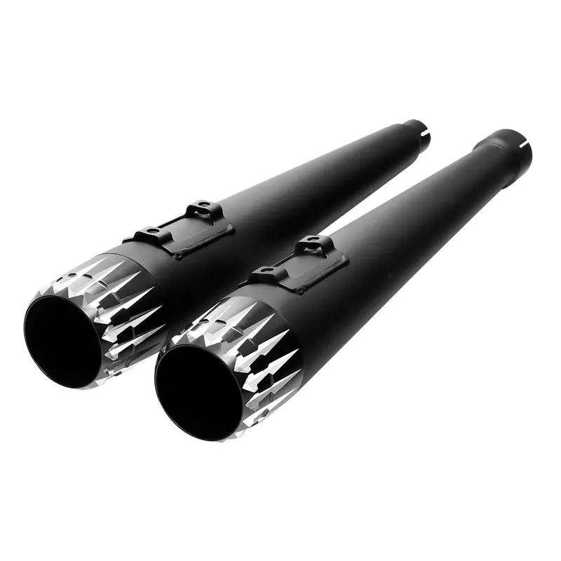 Tcmt 4" Megaphone Slip-On Mufflers Exhaust Fit For Harley Touring '17-'24 1