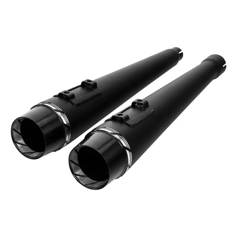 Tcmt 4" Megaphone Slip-On Mufflers Exhaust Fit For Harley Touring '17-'24 1