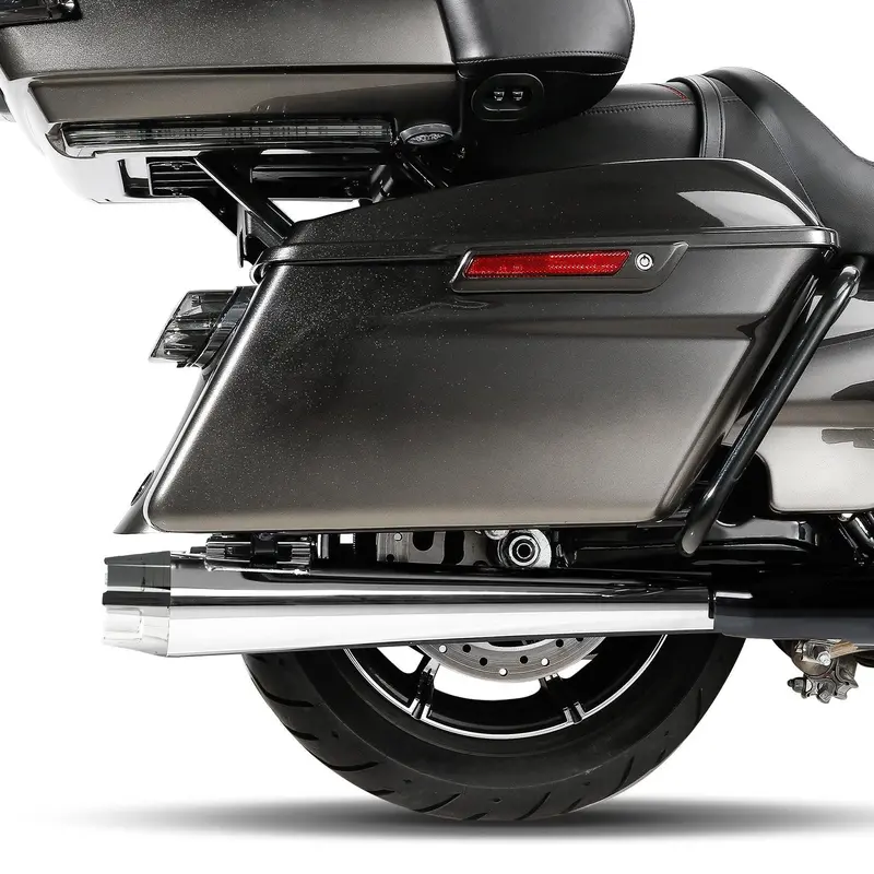 Tcmt 4" Megaphone Slip-On Mufflers Exhaust Fit For Harley Touring '17-'24 2