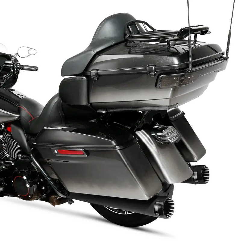 Tcmt 4" Megaphone Slip-On Mufflers Exhaust Fit For Harley Touring '17-'24 2