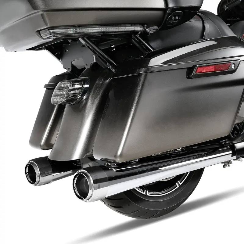 Tcmt 4" Megaphone Slip-On Mufflers Exhaust Fit For Harley Touring '17-'24 2