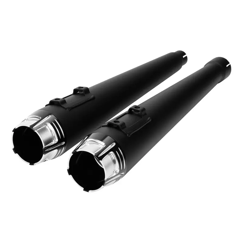 Tcmt 4" Megaphone Slip-On Mufflers Exhaust Fit For Harley Touring '17-'24 2