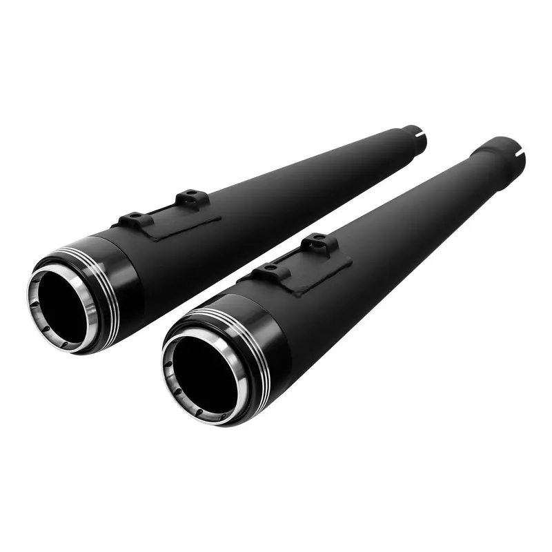 Tcmt 4" Megaphone Slip-On Mufflers Exhaust Fit For Harley Touring '17-'24 2