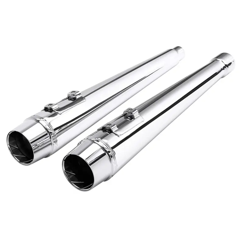 Tcmt 4" Megaphone Slip-On Mufflers Exhaust Fit For Harley Touring '17-'24 2