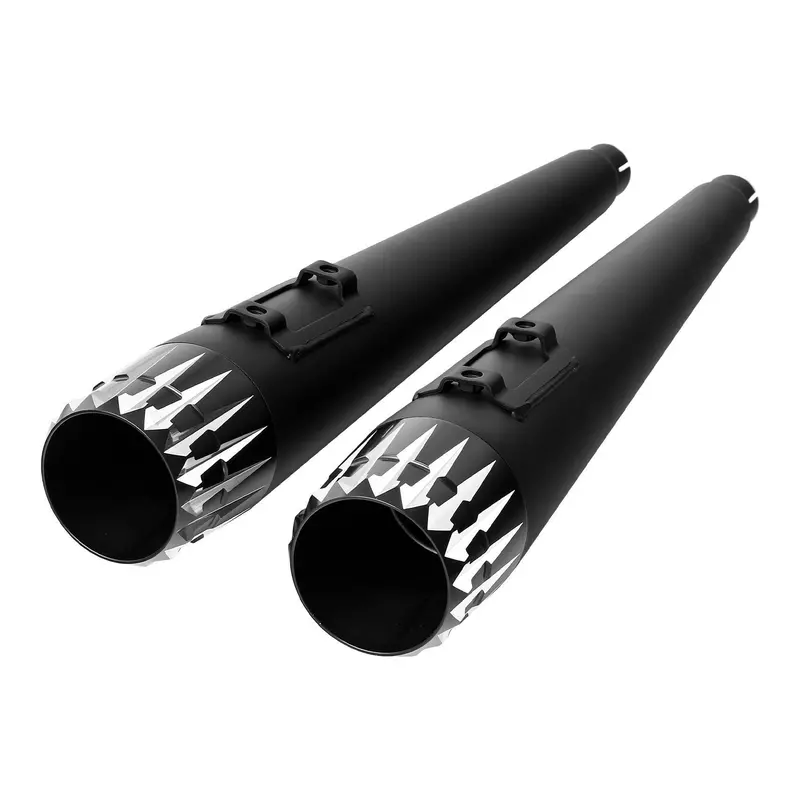 Tcmt 4" Megaphone Slip-On Mufflers Exhaust Fit For Harley Touring '95-'16 1