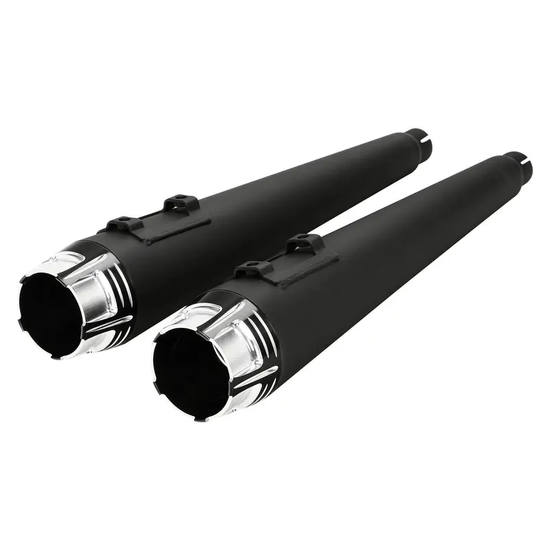 Tcmt 4" Megaphone Slip-On Mufflers Exhaust Fit For Harley Touring '95-'16 1