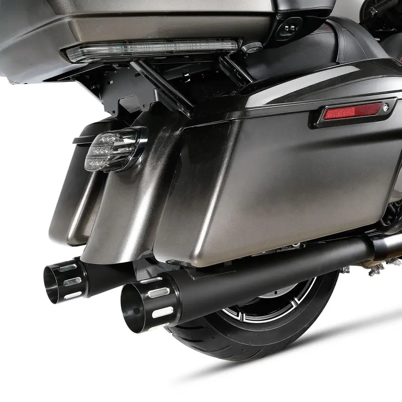 Tcmt 4" Megaphone Slip-On Mufflers Exhaust Fit For Harley Touring '95-'16 2