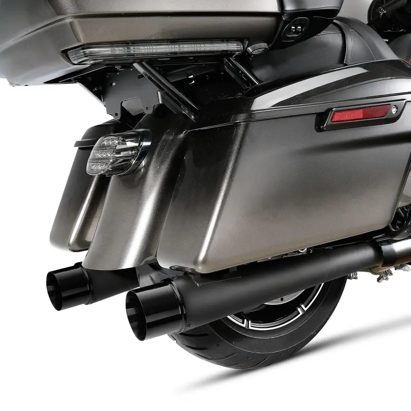 Tcmt 4" Megaphone Slip-On Mufflers Exhaust Fit For Harley Touring '95-'16 2