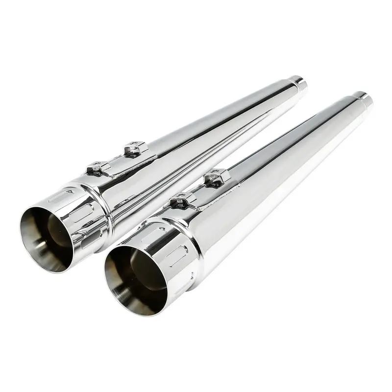 Tcmt 4" Megaphone Slip-On Mufflers Exhaust Fit For Harley Touring '95-'16 2