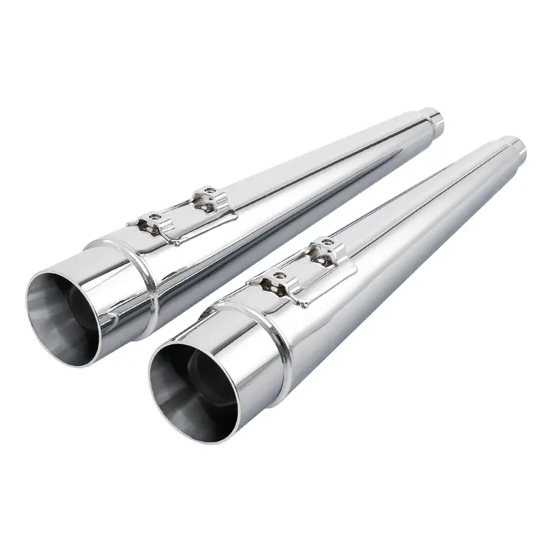 Tcmt 4" Megaphone Slip-On Mufflers Exhaust Fit For Harley Touring '95-'16 2