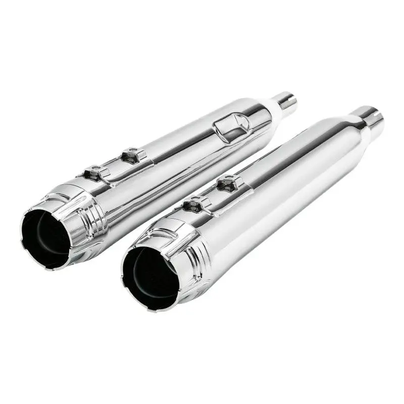 Tcmt 4" Megaphone Tappered Slip On Dual Exhaust Fit For Harley Touring '17-'24 1