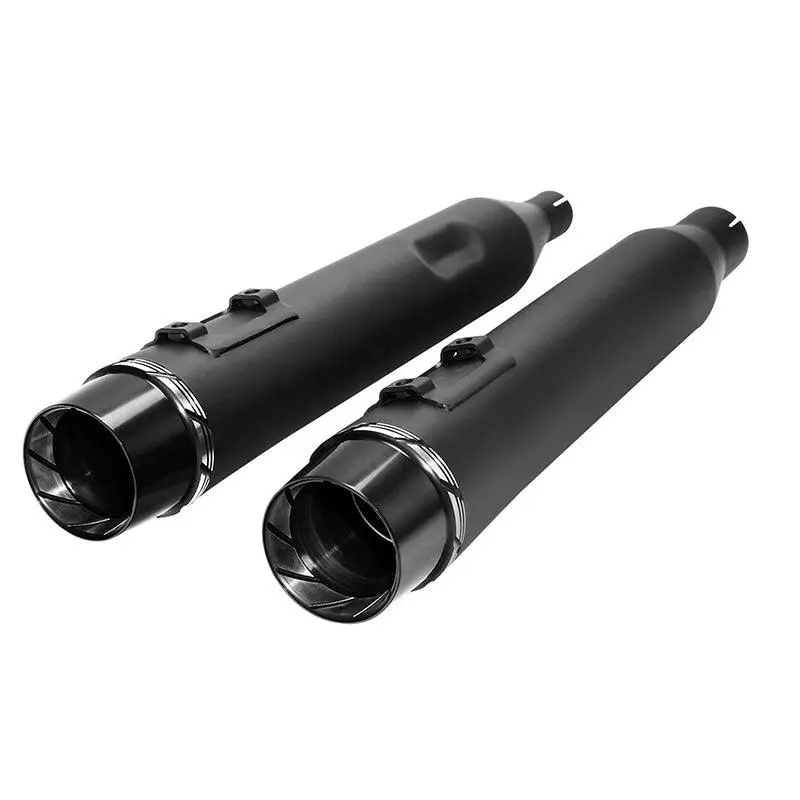 Tcmt 4" Slip On Straight Mufflers Exhaust Pipe Fit For Harley Touring '17-'24 1