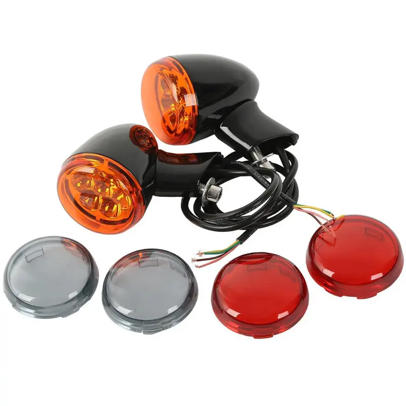 Tcmt 4 Wire Indicator Turn Signal Fit For Harley Sportster Xl1200 '92-'23 1