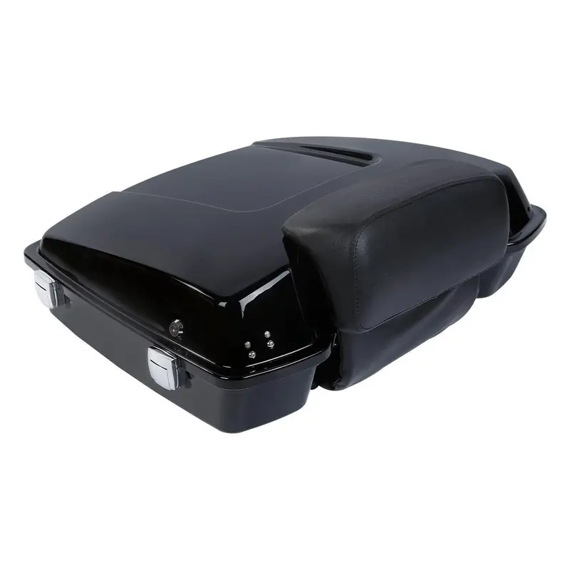 Tcmt 5.5" Razor Trunk With Backrest Pad Fit For Harley Touring '97-'13 1