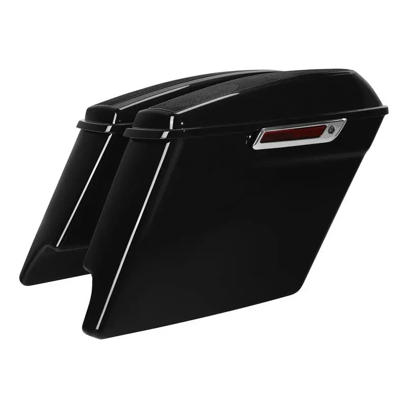 Tcmt 5" Stretched Saddlebags With 5"X7" Speakers Cutout Fit For Harley Touring '14-'23.5 1