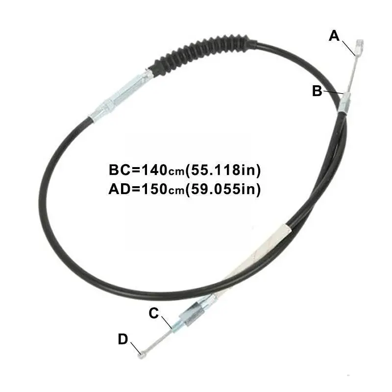 Tcmt 55-1/4" 140Cm Vinyl Clutch Cable Fit For Harley Iron 883 Xl883n '11-'22 1