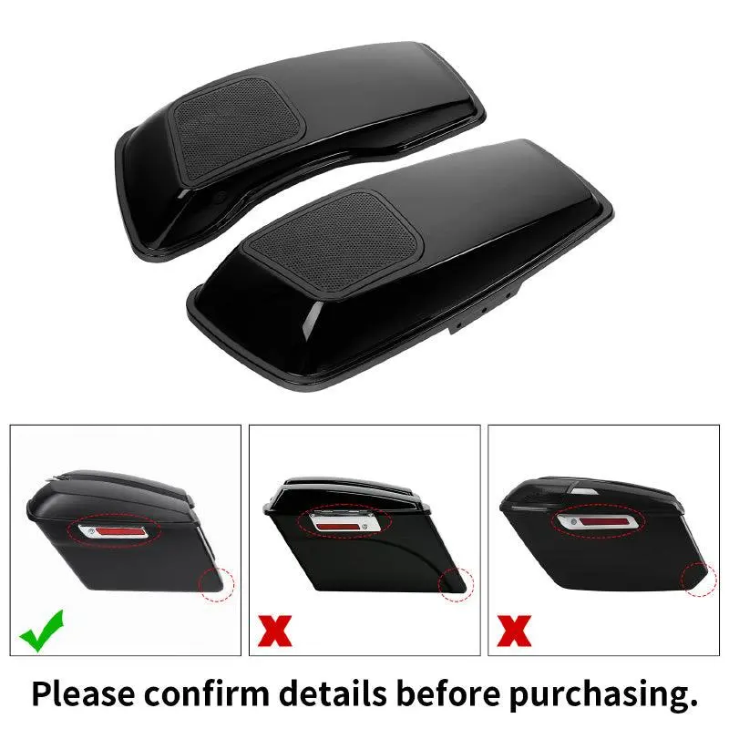 Tcmt 5"X7" 6"X9" Saddlebag Lids Speaker Cutouts Fit For Harley Touring '14-'23.5 2