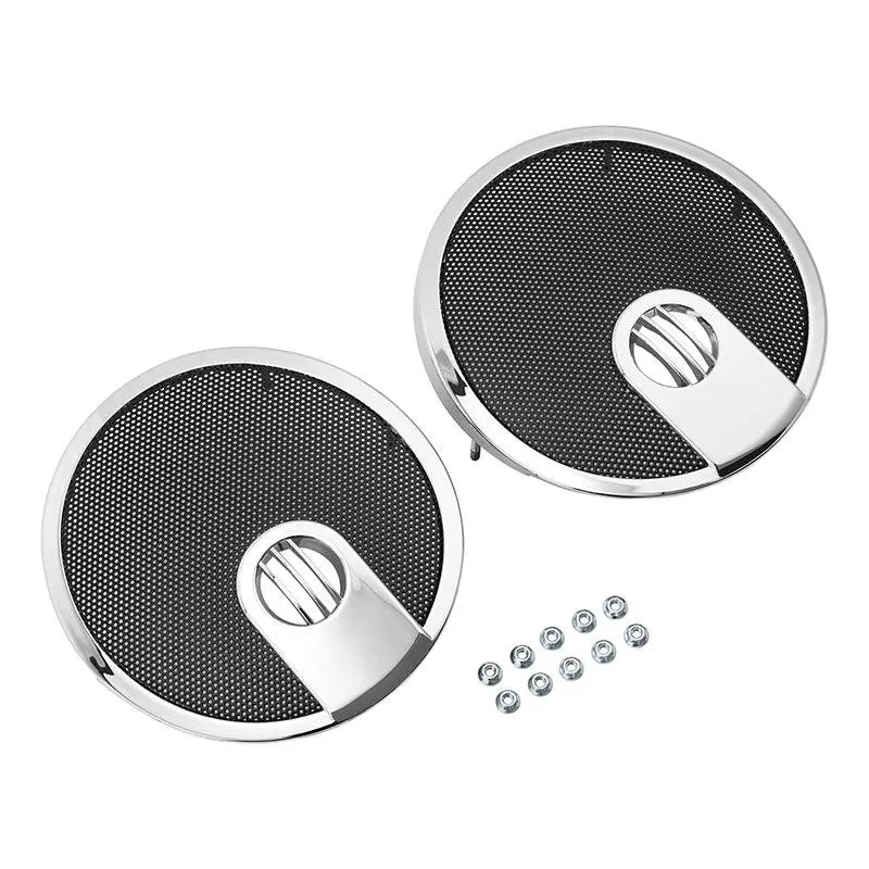 Tcmt 6.5" Saddlebag Speaker Lid Grill Fit For Indian Chieftain '14-'18 Roadmaster '15-'25 1