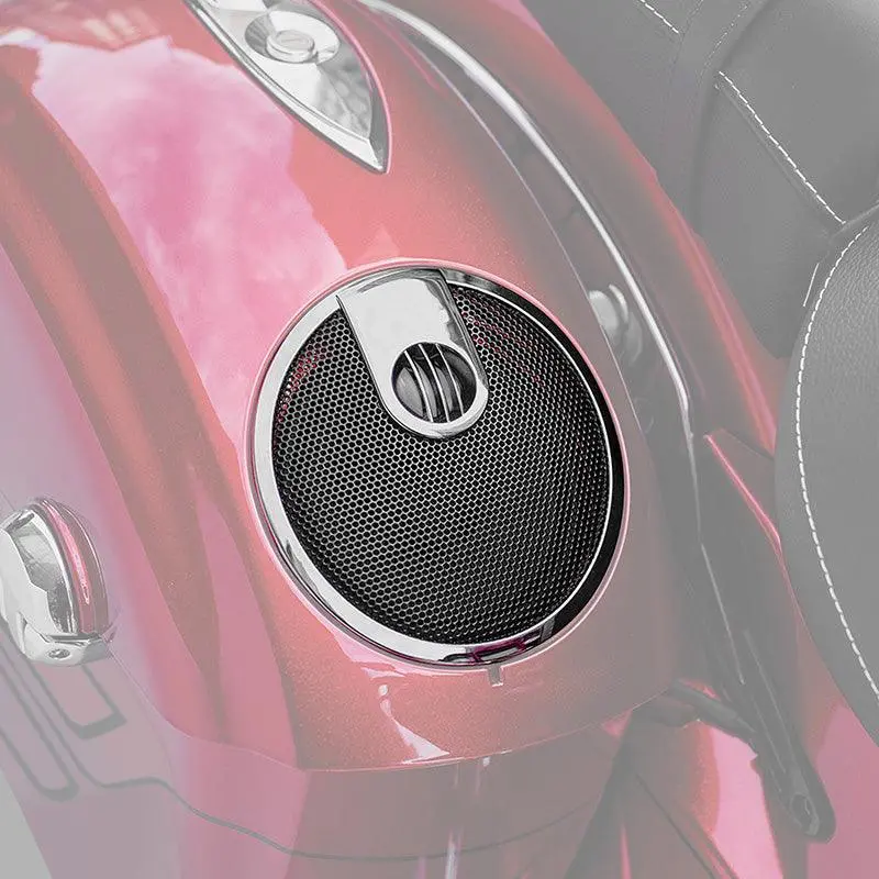 Tcmt 6.5" Saddlebag Speaker Lid Grill Fit For Indian Chieftain '14-'18 Roadmaster '15-'25 2