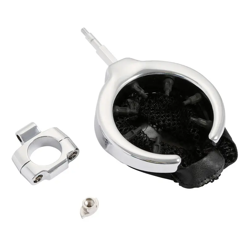 Tcmt 7/8"  1" Motorcycle Handlebar Cup Holder Metal Drink With Mesh Basket 1