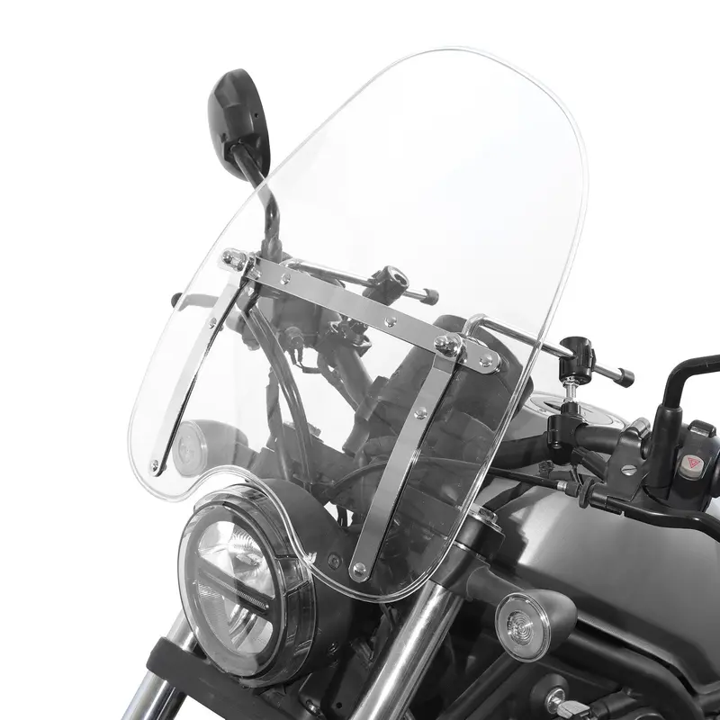 Tcmt 7/8" Front Windshield Fit For Harley Softail Sportster Dyna 2