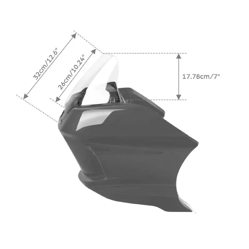 Tcmt 7" Windshield Fit For Harley Low Rider St Fxlrst '22-'25 3