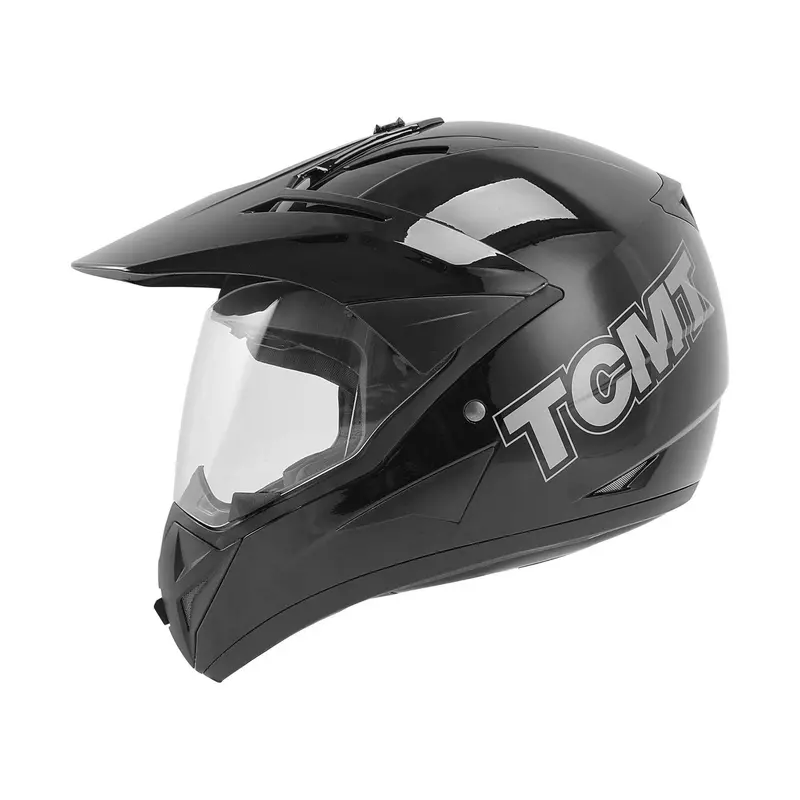 Tcmt Adult Black Full Face Dot Motocross Off-Road Helmet 1