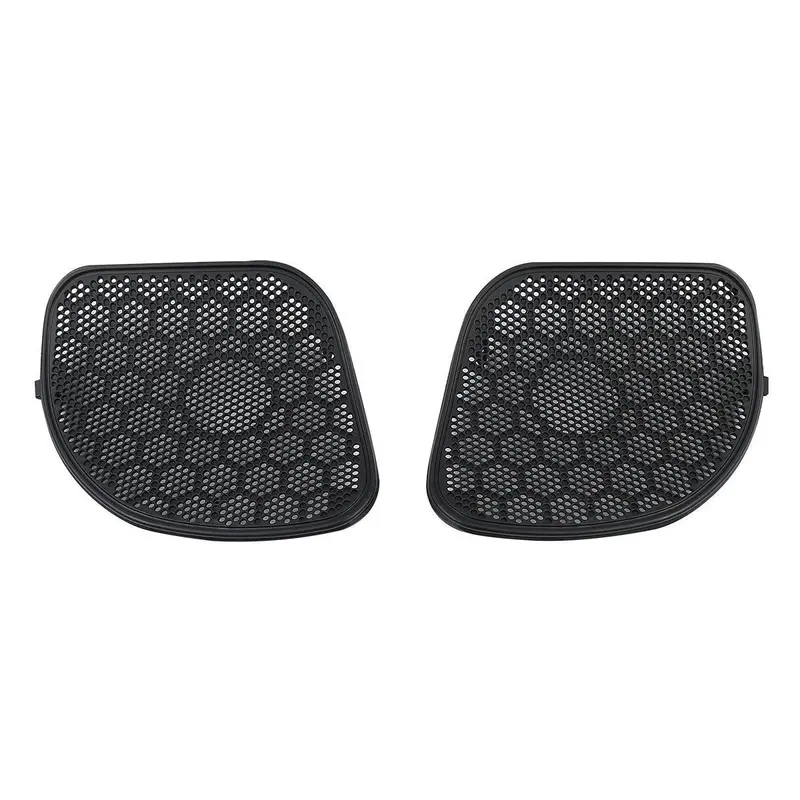 Tcmt Black Trim Mesh Fairing Speaker Grilles Covers Fit For Harley Road Glide '15-'23.5 2