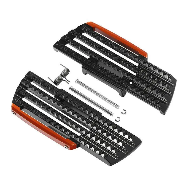 Tcmt Black&Orange Driver Rider Footboard Kit Fit For Harley Fat Boy 114 Flfbs '18-'21 1