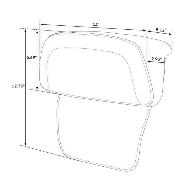 Tcmt Chopped Backrest Fit For Harley Touring '14-'25 Trunk 2