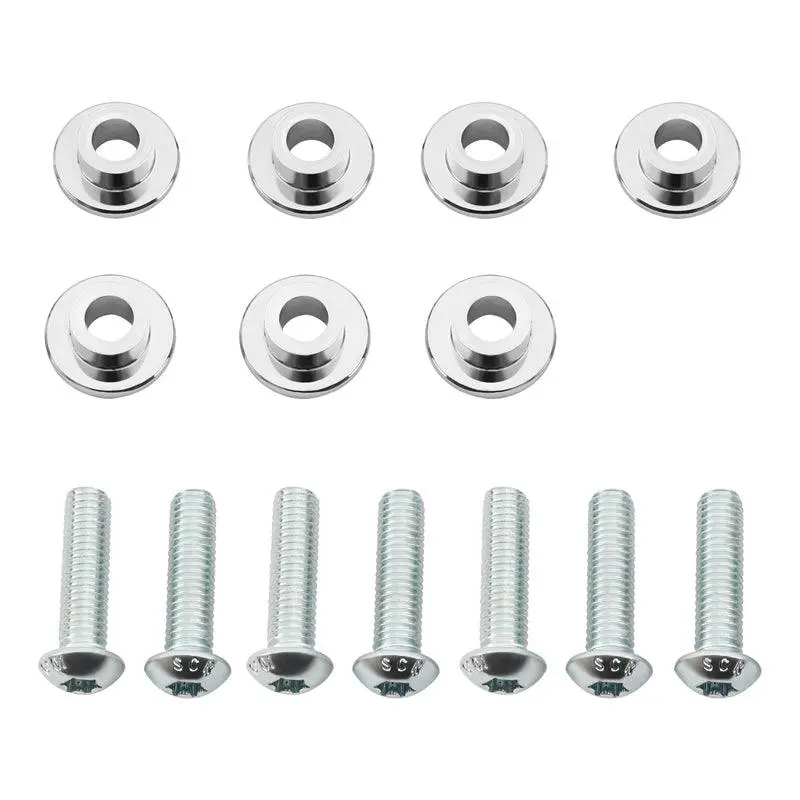 Tcmt Chrome Front Disk Brake Rotor Bolts Fit For Harley Touring '09-'23 1
