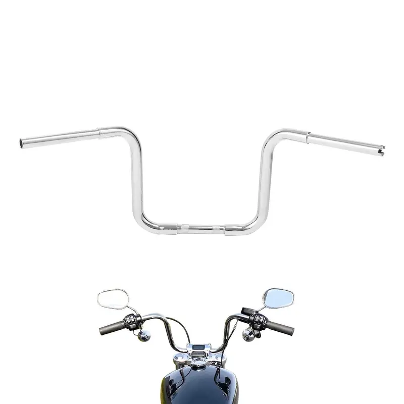 Tcmt Chrome Rise 1-1/4" Ape Hanger Handlebar Custom Handlebar For Harley Sportster Xl Flst Fxst 2