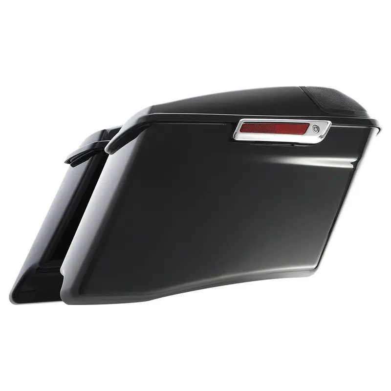 Tcmt Cvo Style 4" Stretched Hard Saddlebags 5"X7" Cvo Speaker Lids Fit For Harley Touring '14-'23.5 1