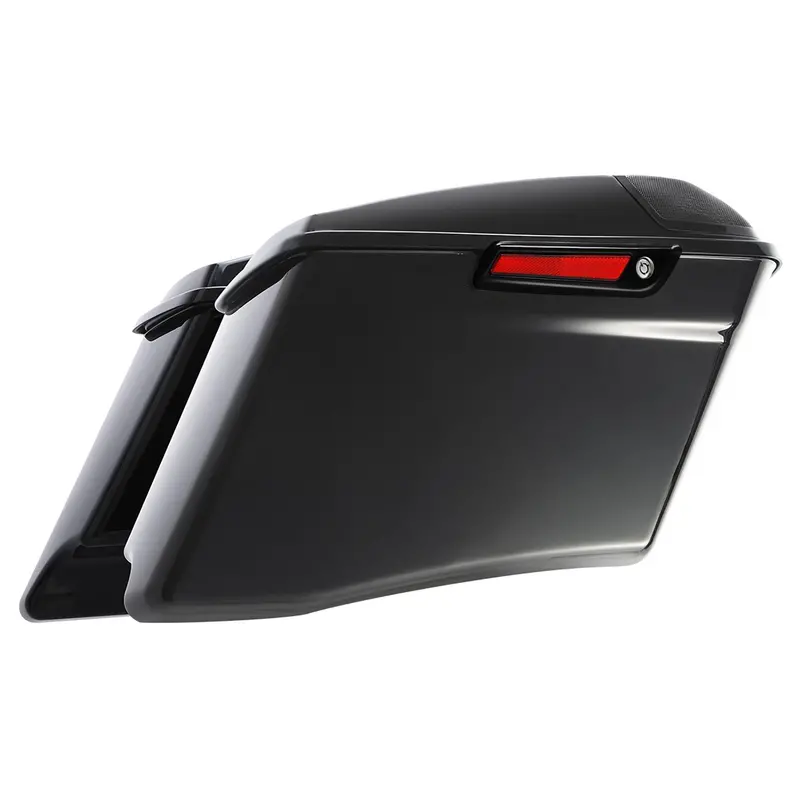 Tcmt Cvo Style 4" Stretched Hard Saddlebags 5"X7" Cvo Speaker Lids Fit For Harley Touring '14-'23.5 2