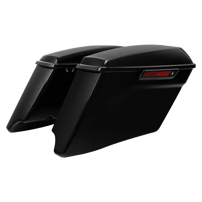 Tcmt Cvo Style Vivid Black 4" Stretched Hard Saddlebags Fit For Harley Touring '14-'23.5 1
