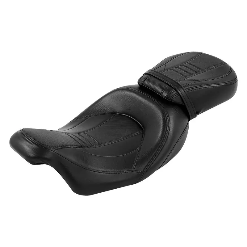 Tcmt Driver Passenger Seat Backrest Pad Fit For Harley Touring Models #1 1