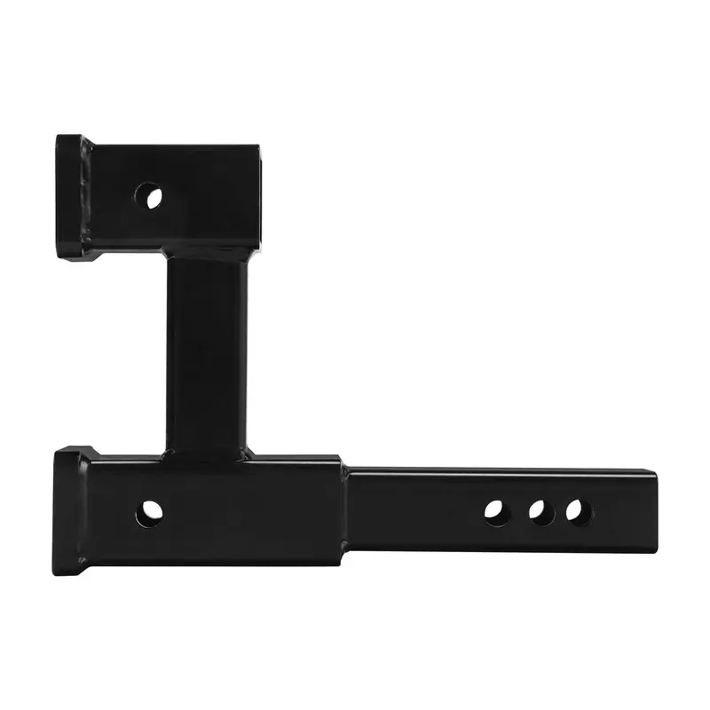 Tcmt Dual 2" Trailer Hitch Receiver Rise-Drop Extender Adapter Tow Truck 4000Lb 2