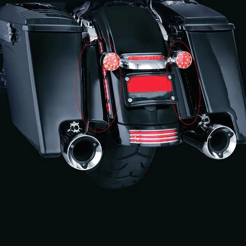 Tcmt Fender Saddlebag Filler Panels Solid Strips Fit For Harley Touring '14-'23.5 2