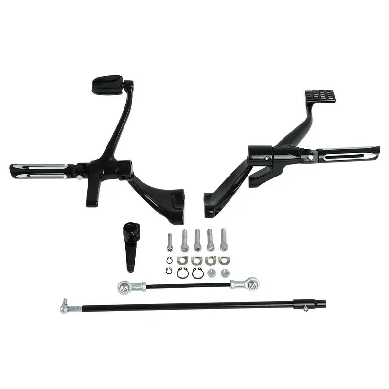 Tcmt Forward Controls Footpegs Levers Linkages Fit For Harley Sportster Xl 883 1200 '04-'13 #2 1