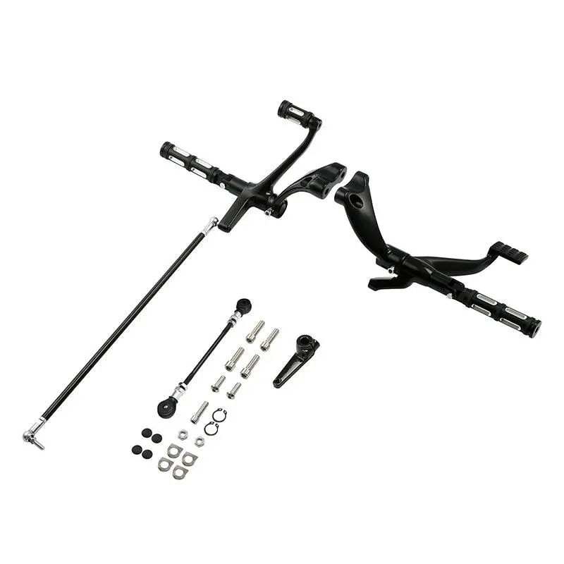 Tcmt Forward Controls Footpegs Levers Linkages Fit For Harley Sportster Xl 883 1200 '04-'13 #4 1