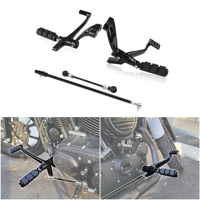 Tcmt Forward Controls Footpegs Levers Linkages Fit For Harley Sportster Xl 883 1200 '14-'23 2