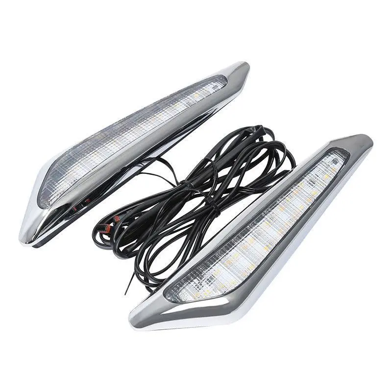 Tcmt Front Brake Fork Mounted Led Lights Fit For Honda Goldwing Gl1800 '18-'25 1