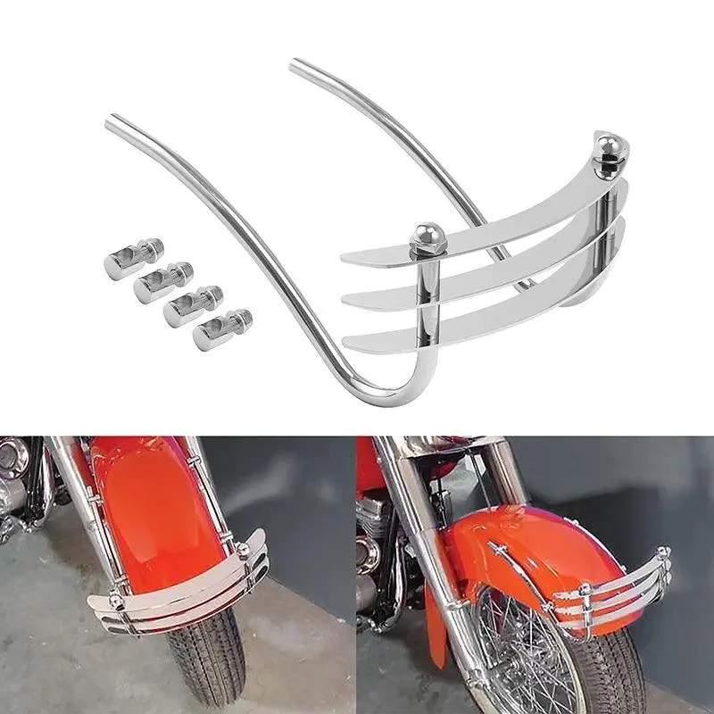 Tcmt Front Fender Bumper Grill Cabbage Cutter Fit For Harley Softail Fxst 2
