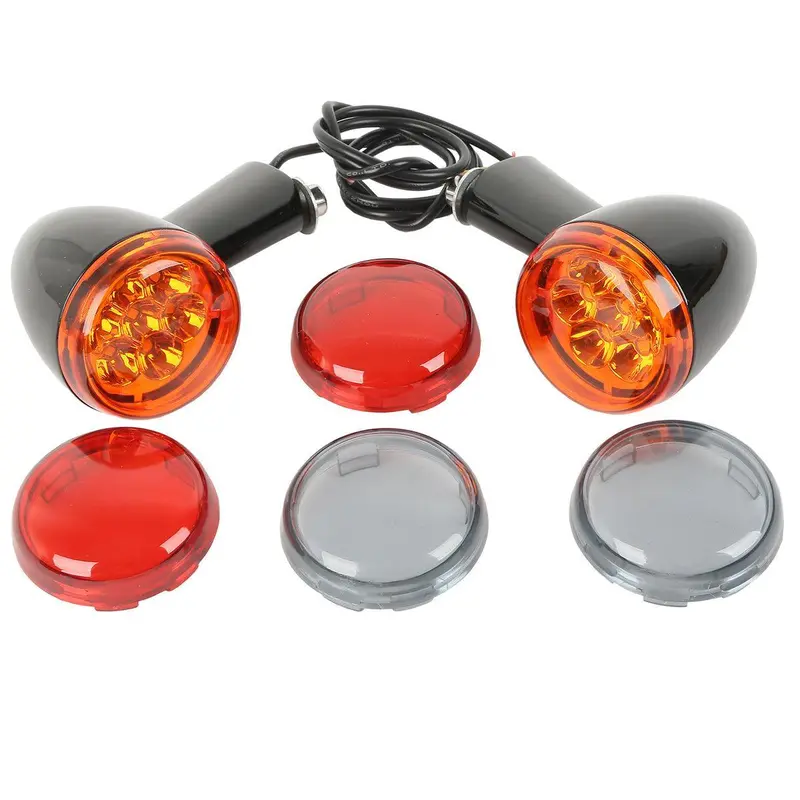 Tcmt Front Led Turn Signals Light Bracket Fit For Harley Sportster Xl883 Xl1200 '92-'23 1