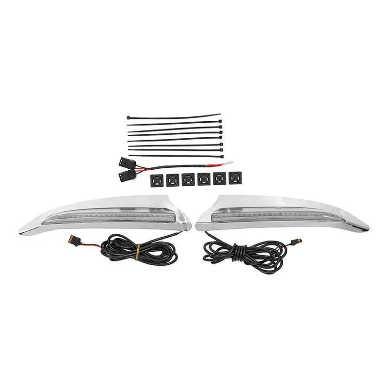 Tcmt Front Upper Cowl Lights Led Turn/Runing Fit For Honda Goldwing Gl1800 '18-'25 1