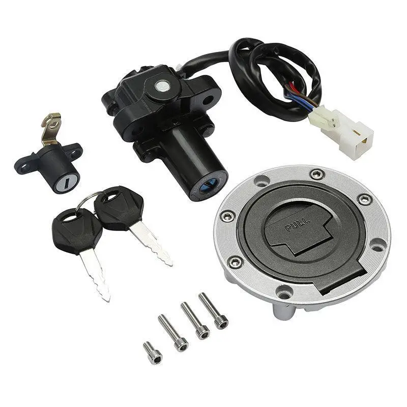 Tcmt Fuel Gas Ignition Switch Key Seat Lock Fit For Yamaha Yzf R6 '03-'05 Yzf R1 '02-'03 1