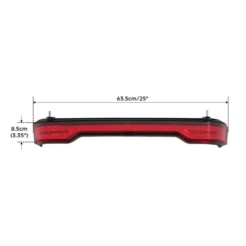 Tcmt King/Chopped Trunk Flowing Led Brake Turn Tail Lights Fit For Harley Touring '14-'25 4
