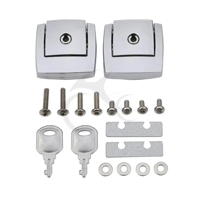 Tcmt Latches Covers & Key Fit For Harley Touring '98-'13 Razor/Chopped Trunk 1