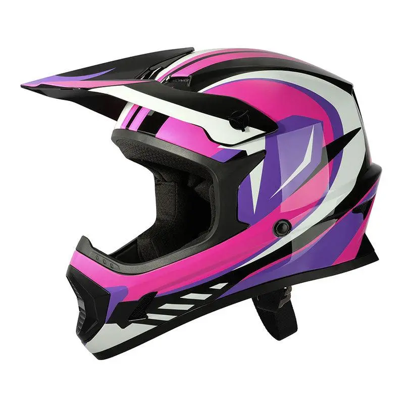 Tcmt Lavender Knight Dot Youth Full Face Helmet 1