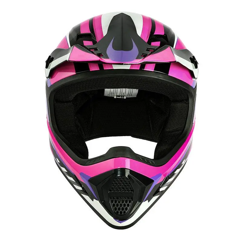 Tcmt Lavender Knight Dot Youth Full Face Helmet 4